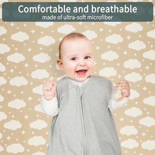 GUNTAIL Baby Crib Sheets for Boys Girls, 2 Pack Fitted Crib Sheet for Standard - Image 2