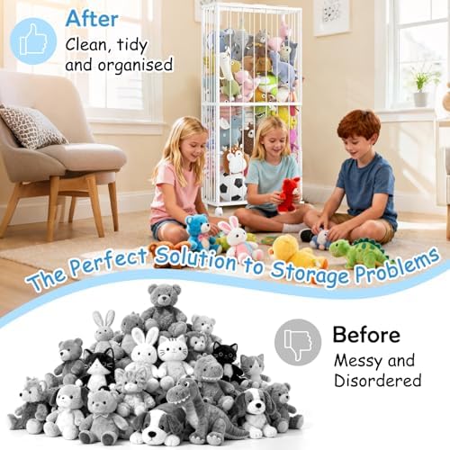 Stuffed Animal Storage Zoo Metal Toy Organizer 61x23.6x16.5in - Image 4