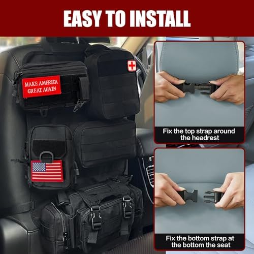 Tactical Car Seat Back Organizer, Tactical Molle Seat Back Organizer - Image 5