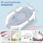 Colorlife Baby Bath Seat Support Net Infant Bathing Seat Support Mat, - Image 3
