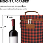 Tirrinia 2 Bottle Insulated Wine Tote Carrier Bag - Image 6