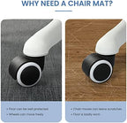 Chair Mat for Hardwood Floor, Anti Slip, Computer Chair Desk Mat, Floor - Image 5