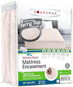 Guardmax Cot Mattress Encasement Zippered, 100% Waterproof Mattress Protector by Guardmax