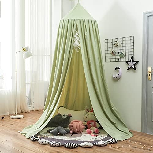 Mengersi Bed Canopy for Girls, Round Dome Canopy Curtains Room Decoration - Image 5