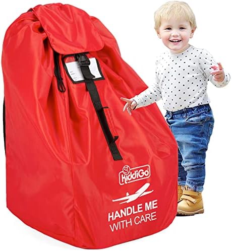 KiddiGo Car Seat Travel Bag for Airplane, 33” H x 18” W x 18” D, Fits Most by Kiddigo