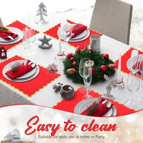 Foldtier 150 Pcs Disposable Paper Placemats Bulk 10"x14" - Image 5
