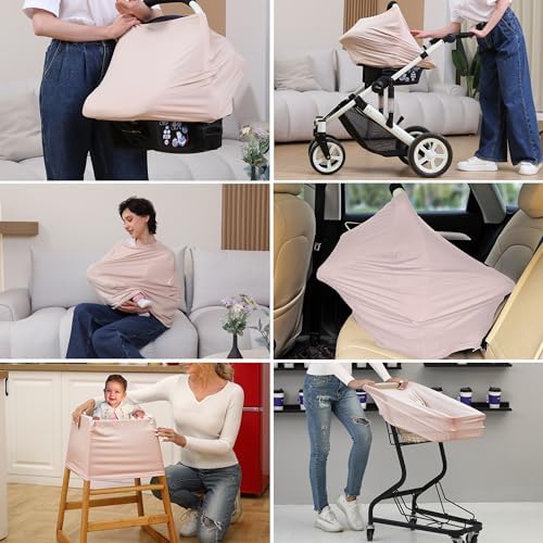 Breathable Car Seat Cover for Babies – Multi-Purpose Soft Rayon Nursing Cover - Image 5