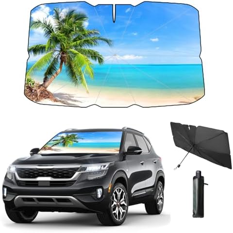 Windshield Sun Shade Umbrella for Car Front Window Sun Visor for Windshield Car by Coricha