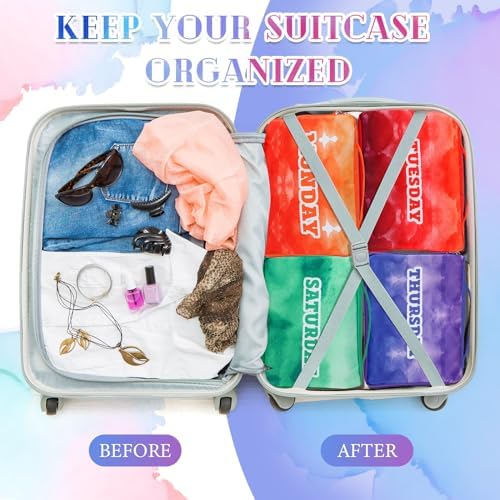 Paterr 14 Pcs Days of Week Packing Cubes - Image 5