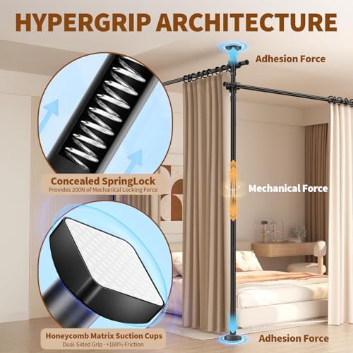 Room Divider for Room Separation, 4-10ft 28-140inch - Image 3