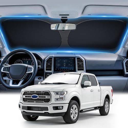 JUSTTOP Windshield Sun Shade for 2015-2025 Ford F150 Accessories | Sun Visor by JUSTTOP