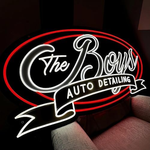 CIONAOR Custom Neon Sign, Personalized Business LED Logo Customizable, Light Up - Image 2