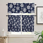 Vandarllin Christmas Kitchen Curtains and Valances Set - Image 3