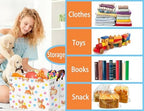 Medium Dog Toy Storage Basket Collapsible Pet Bin Box - Image 4