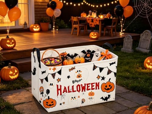 Sanjiaofeng Rectangular Halloween Ghost Storage Basket, Halloween Basket.Cute - Image 2