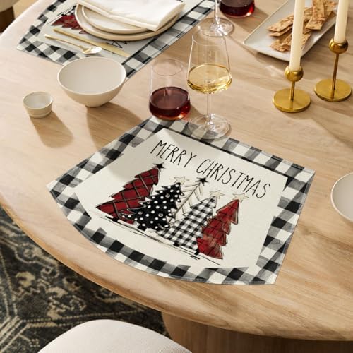 Artoid Mode Christmas Trees Wedge Shape Placemats - Image 5