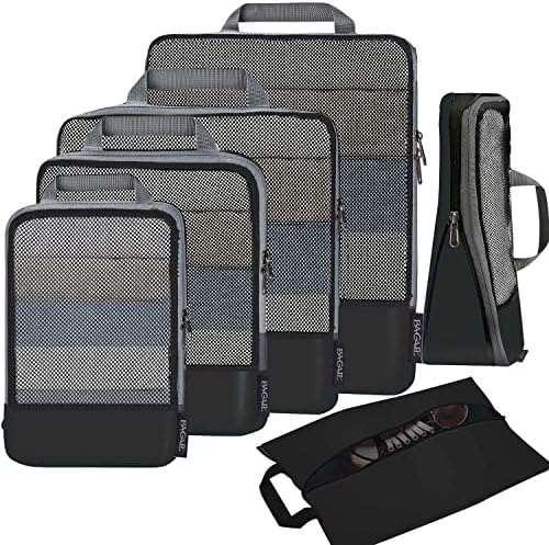 BAGAIL 4 Set/6 Set/8 Set Compression Packing Cubes Travel Accessories by BAGAIL