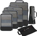 BAGAIL 4 Set/6 Set/8 Set Compression Packing Cubes Travel Accessories by BAGAIL