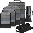 BAGAIL 4 Set/6 Set/8 Set Compression Packing Cubes Travel Accessories by BAGAIL