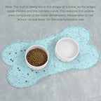 PWTAA Dog Food Mat Anti-Slip Silicone Dog Bowl Mat Thicker Pet Placemat - Image 4