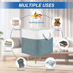 Temary 12 Inch Cube Storage Baskets 4 Pack Fabric Storage Bin - Image 5