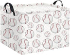 Rectangular Baseball Basket Kids Baby Storage Basket Cute Kids Toy Storage Bin by TIBAOLOVER
