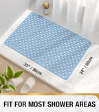 HITSLAM Bathtub Mat Non Slip, 35 x 24 Inch Long TPE Bath Mat - Image 2