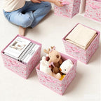 6 Pcs Pink Western Cube Storage Bins 12.5 Inch Cowgirl Storage Basket - Image 6
