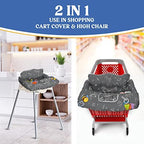 PILLANI Shopping Cart Cover for Baby, High Chair Cover for Restaurant Seat - Image 4