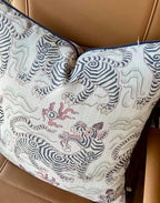 Chinoiserie Tiger Print 20x20 Throw Pillow Cover - Image 4