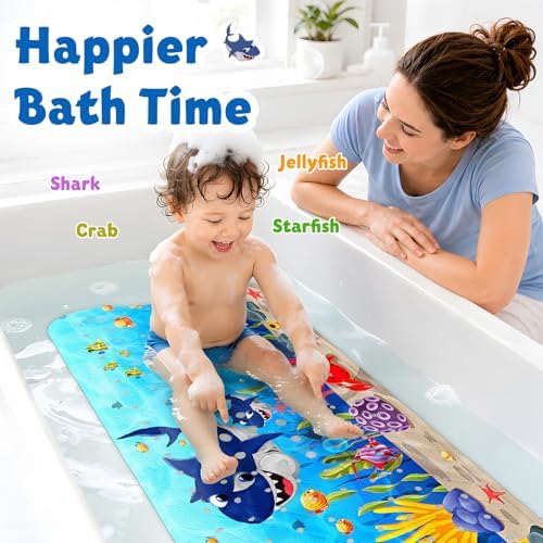XIYUNTE Bath Mat for Tub Non Slip Bathtub Mat Non Slip 40x16 Baby Bath Mat - Image 4