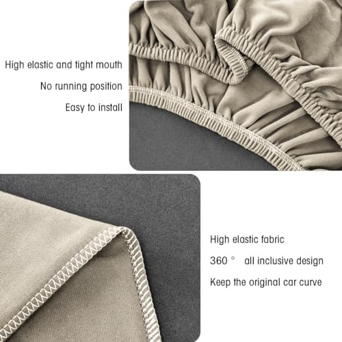 AUCELI 2PCS Car Headrest Covers, Soft Dust-Proof Anti-Scratch Breathable - Image 4