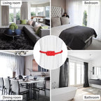 BEL AVENIR Magnetic Jute Curtain Tiebacks 2 Pack Hand-Woven Curtain Ties - Image 5