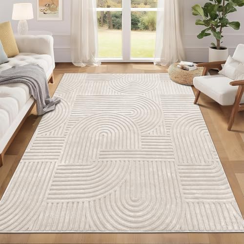 Pauwer 5x7 Area Rugs for Living Room, Modern Non Slip Washable Rug by Pauwer