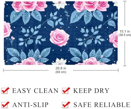 Non Slip Shower Mat Bathtub Mat 15.1x26.8 Inch, Quick Dry Bath Mat - Image 4
