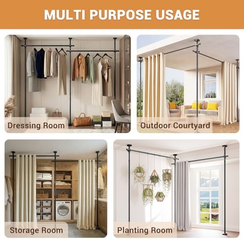 Room Divider for Room Separation, No Drilling Wall Divider for Room Separation - Image 6