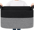 Goodpick Large Woven Rope Blanket Basket by Goodpick