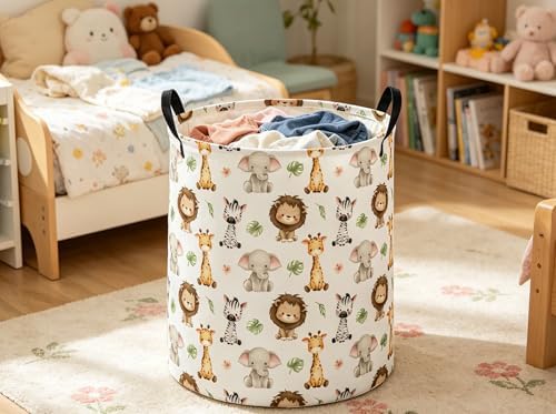 Kids Laundry Basket Animal Hamper - Image 4