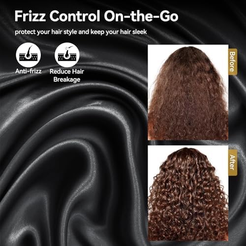 Headrest Covers for Cars Satin Universal Car Headrest Covers 2pcs for Hair - Image 2