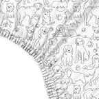 Butterblu Frankie Fitted Crib Sheet 100% Organic Cotton, Puppy Party - Image 4