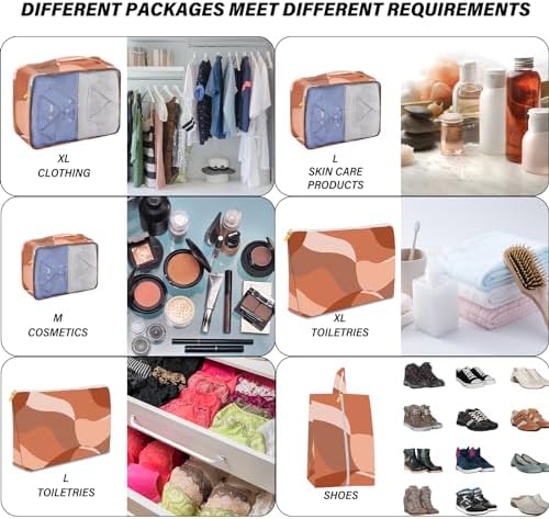 7 Set Packing Cubes Travel Luggage Organizers - Image 3