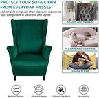NILUOH Wingback Chair Covers 2-Piece, Armchair Slipcovers - Image 5