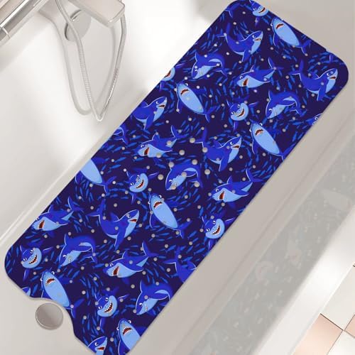 Non Slip Bathtub Mat, Extra Long Shark Bath Mat - Image 2