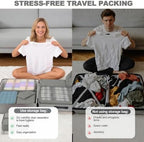 8/9 Set Packing Cubes for Travel, Suitcase Organizer Bags for Luggage - Image 7