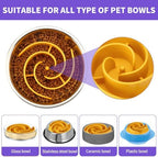 Slow Feeder Dog Bowls Insert, Animire Soft Silicone Slow Eating Dog Food Bowl - Image 2