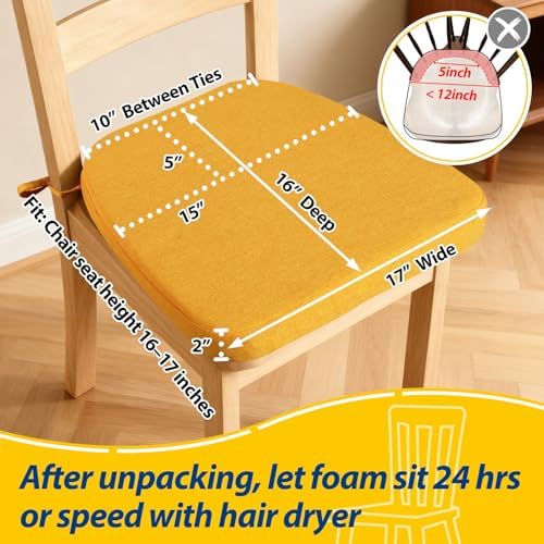 AAAAAcessories Chair Cushions for Dining Chairs - Image 2