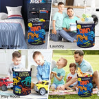 Clastyle Large Boho Dinosaur Pterosaur Boy Book Toy Storage Basket - Image 7