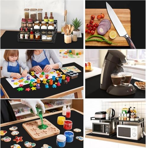 Extra Large Silicone Mat, 31.5x16.9 Inch Heat Resistant Mat - Image 6