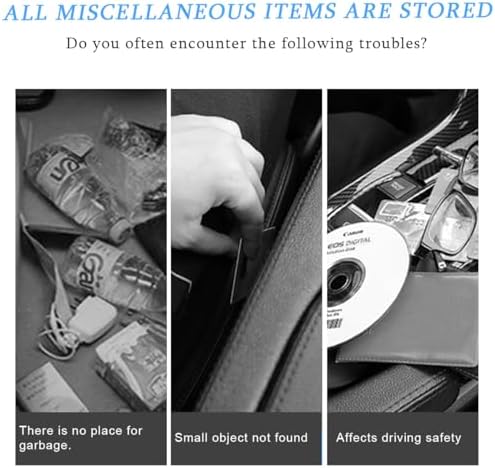 Mandark PU Leather Car Seat Back Organizer, Style 3 - Image 4