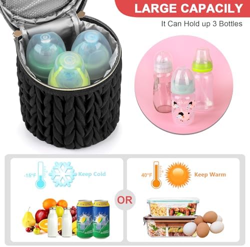 Accmor Breastmilk Cooler Bag, Insulated Baby Bottle Cooler Tote Bags - Image 2